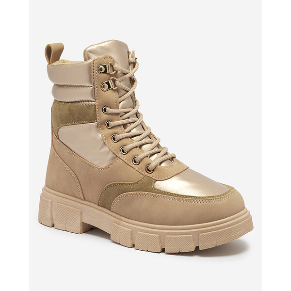 Resti Light brown womens insulated trapper boots Kasemi- Footwear 64979052