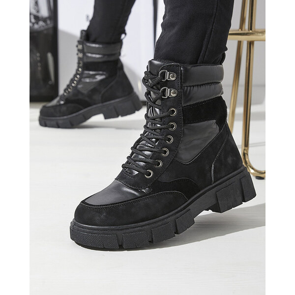 Resti Black womens insulated trapper boots Kasemi- Footwear 64979054