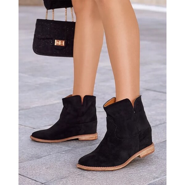 Resti Cowboy-style boots on a covered wedge Blueston 64979245