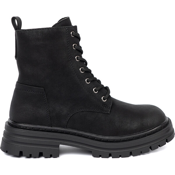 Womens black shoes with lacing and tread by Sergio Leone 64979321