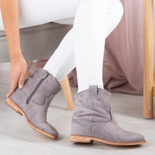 Resti Gray cowboy boots on a wedge Bertold - Footwear 64978997