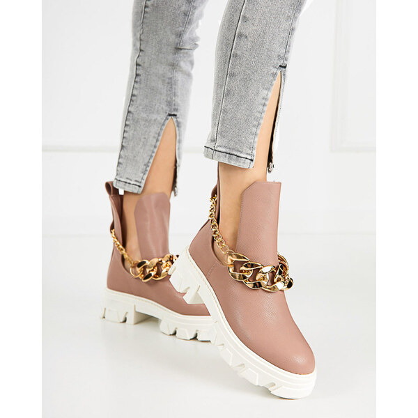 Resti Pink womens boots with chain Tenkay - Footwear 64979008