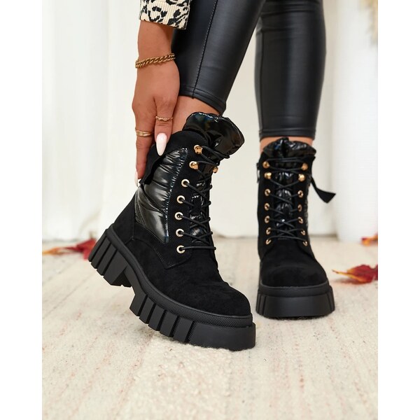 Resti Eco suede womens black Wefetto boots 64979064