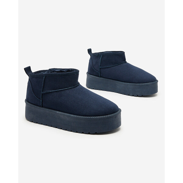 Resti Navy blue short womens boots ala snow boots Teritsi 64979105