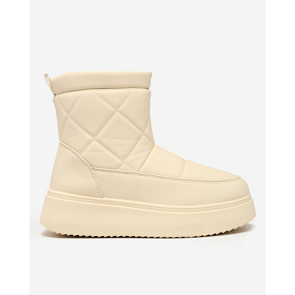 Resti Beige womens boots ala snow boots Kacecica 64979113