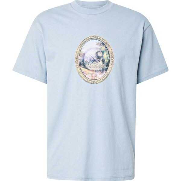 Carhartt WIP Tričko Mirror béžová / svetlomodrá / zelená 64443597