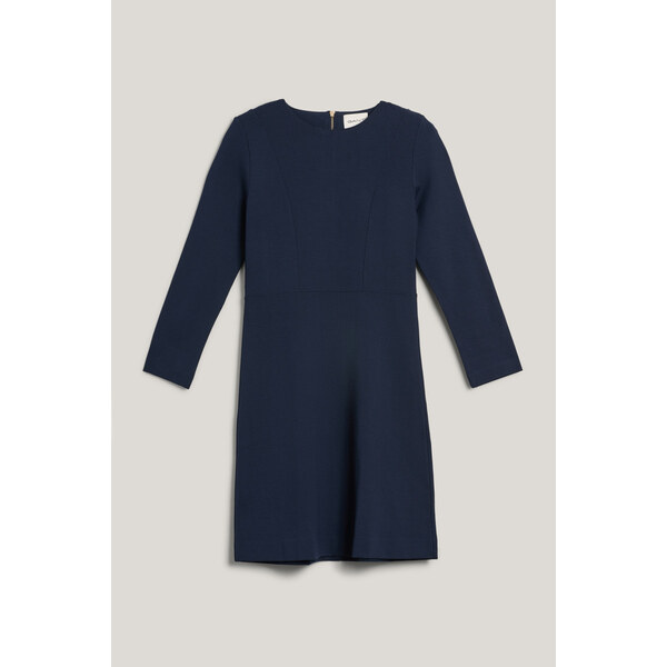 ŠATY GANT FIT AND FLARE JERSEY DRESS EVENING BLUE 64944404
