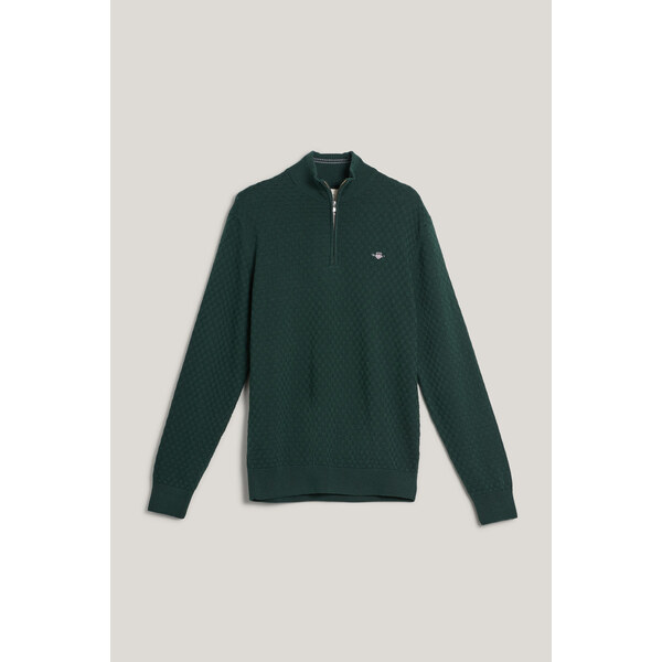 SVETER GANT MICRO TEXTURE HZ TARTAN GREEN 64944469