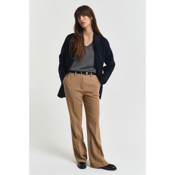 NOHAVICE GANT SLIM FLARE SLACK WARM KHAKI 64980719