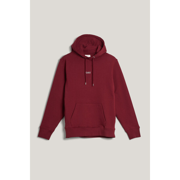 MIKINA GANT SMALL GRAPHIC SWEAT HOODIE PLUMPED RED 64944381