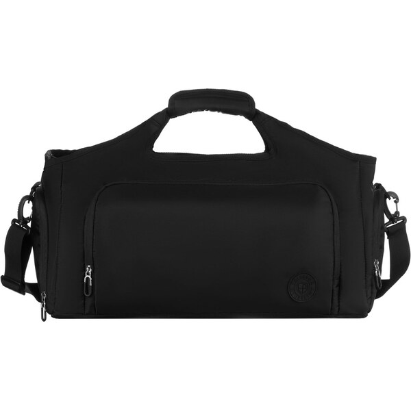 Čierna športová cestovná taška Peterson s komorou na obuv a termo 64983326