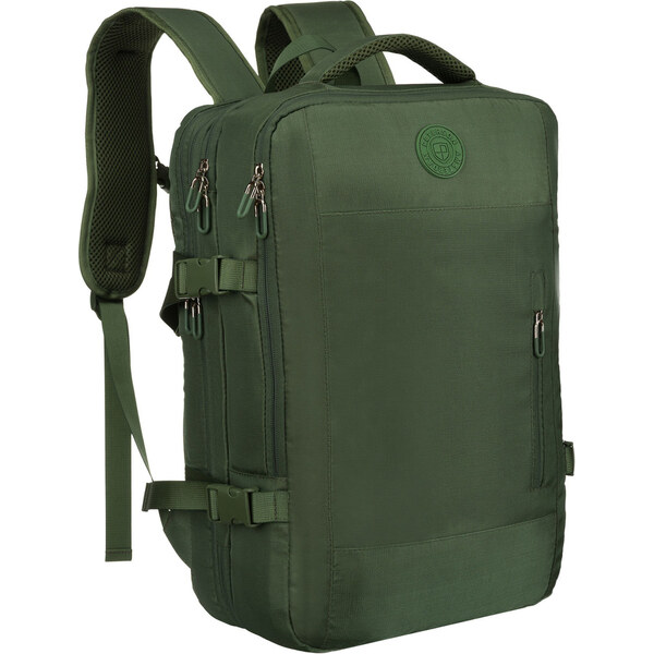 Zelený cestovný batoh Peterson s priehradkou na laptop 15,6” a USB 64983337