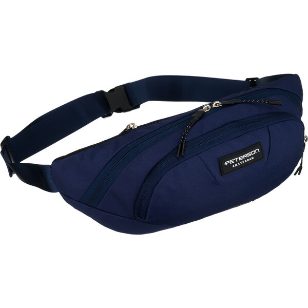 Granátová športová ľadvinka z polyestru s priedušným chrbtom – 64983342