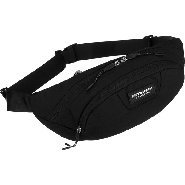 Čierna športová ľadvinka z polyestru s priedušným chrbtom – Peterson 64983341