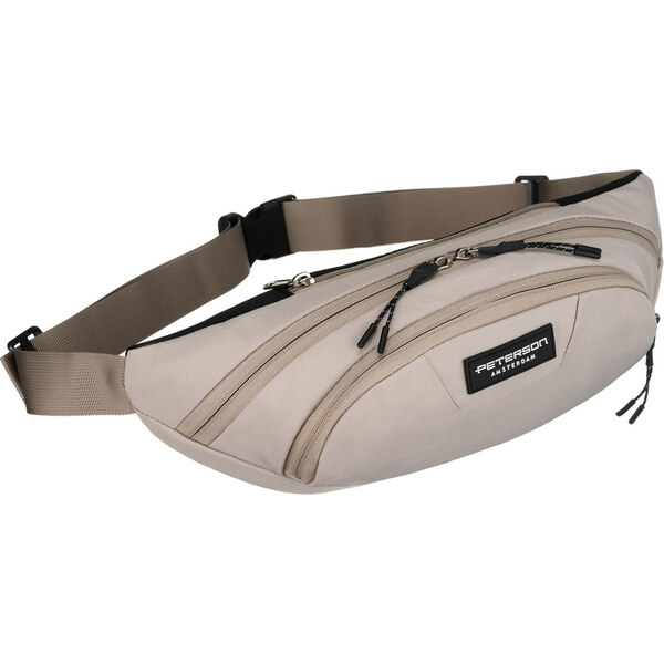 Svetlosivá športová pánska ľadvinka z polyestru s priedušným chrbtom – 64983344