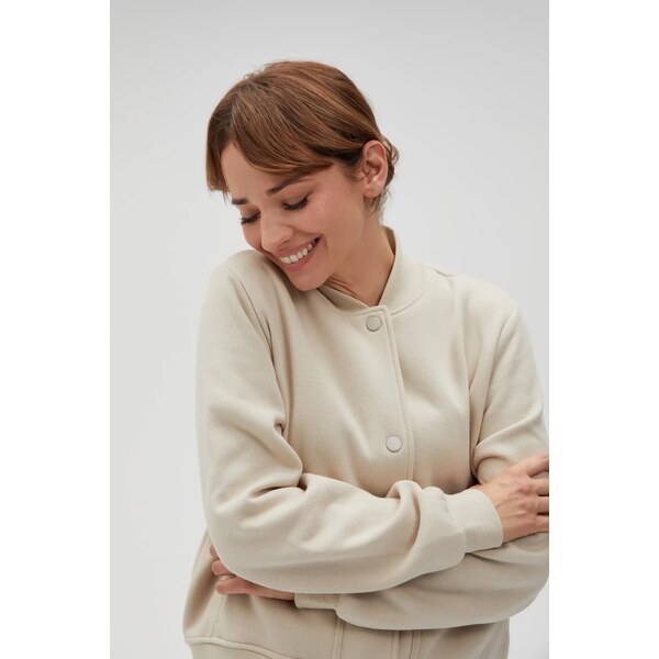 Marisse Womens Sweatshirt L-Bl-4610 L.Beige 64988821