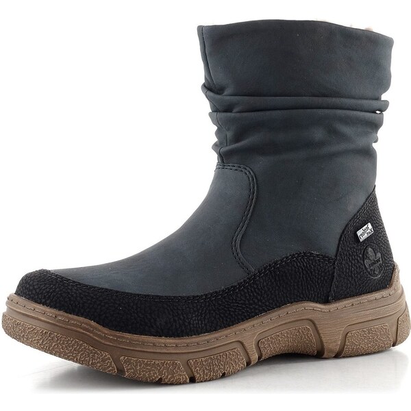 Rieker řasený kotník s membránou modrý 72382-14 65612158