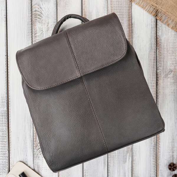 Abruzzo Malý dámsky kožený batoh | hnedá ABR-42-BR 59787116