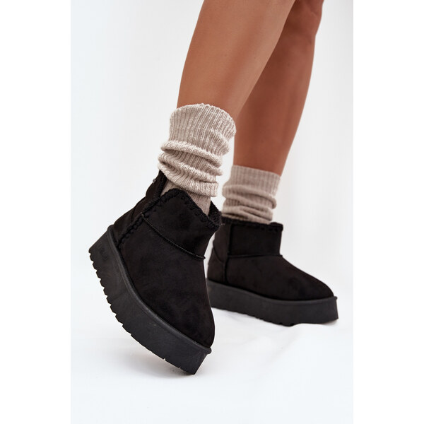 BIG STAR SHOES Dámske Snehule Na Platforme S Prešívaním Big Star 65047435