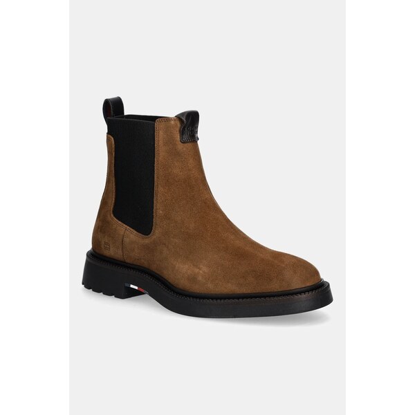 Semišové topánky chelsea Tommy Hilfiger COMFORT LWT SDE CHELSEA 64989713