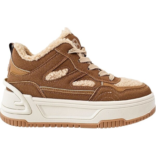 Zateplené tenisky Laura Biagiotti Suede Brown 64989919