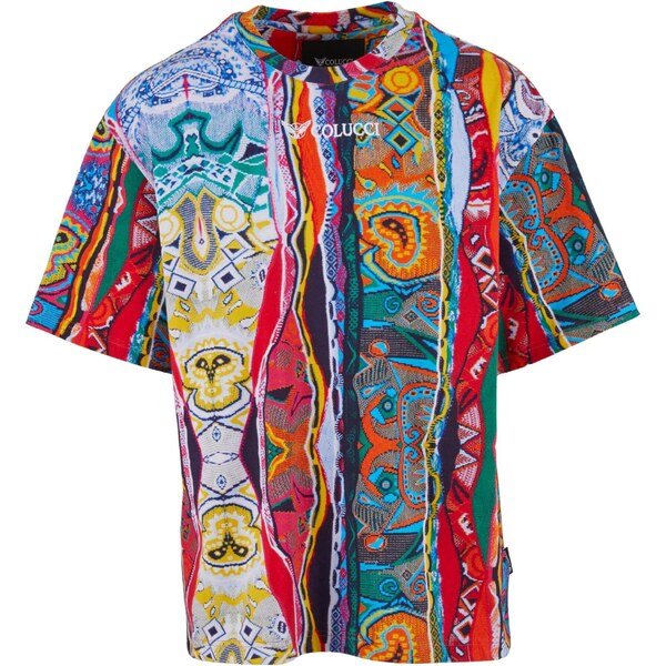 Colucci Tričko žltá / smaragdová / oranžová / brusnicová 64991335