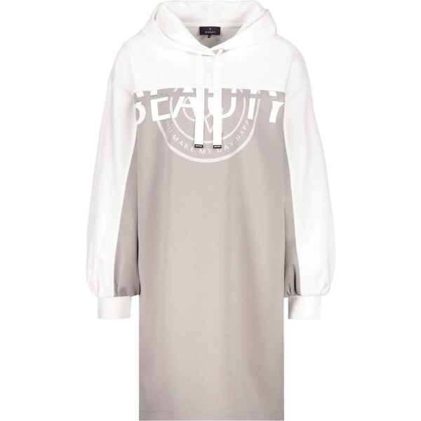 monari Šaty sivobéžová / biela 64991442