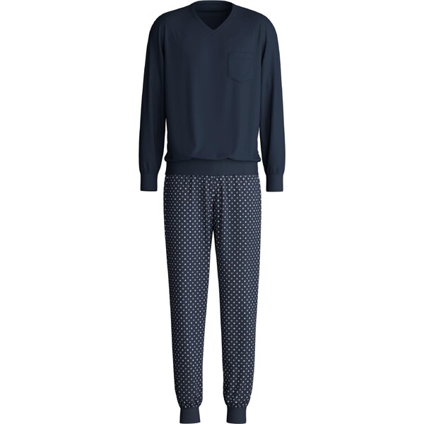 CALIDA Dlhé pyžamo námornícka modrá / zafírová / svetlomodrá 64991506