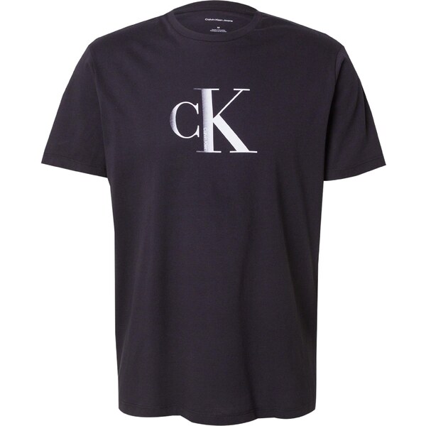 Calvin Klein Jeans Tričko striebornosivá / čierna / biela 64991582