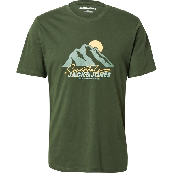 JACK & JONES Tričko JJSUN medová / olivová / mätová 64991552