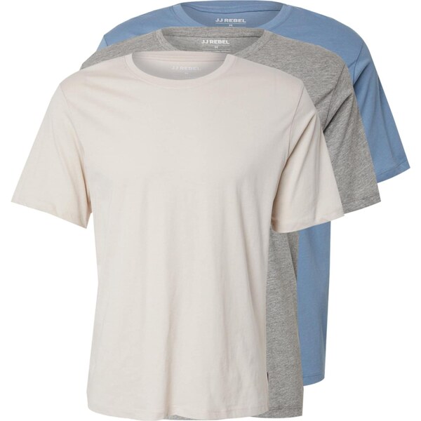 JJ Rebel Tričko nebesky modrá / sivá melírovaná / biela 65052366