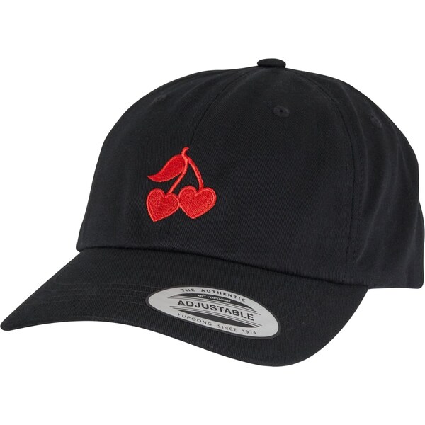 Mister Tee Čiapka Heart Cherries jasne červená / čierna / strieborná 65879005