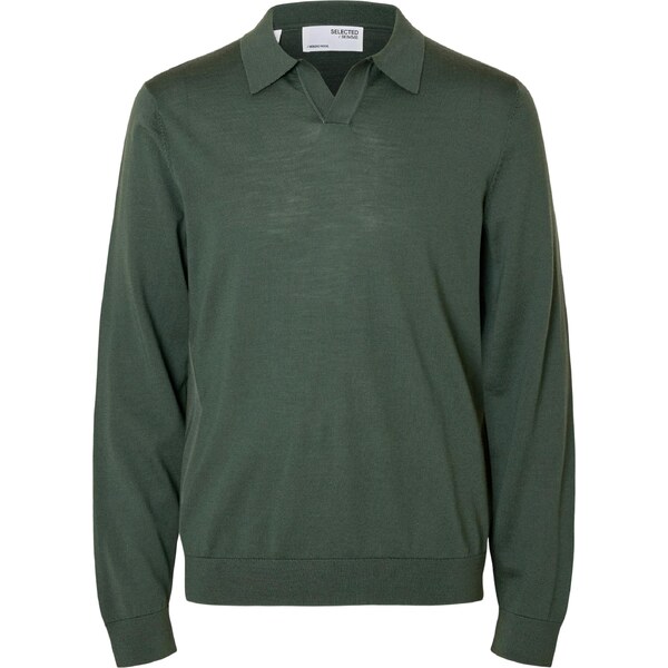 SELECTED Sveter SLHTRAY tmavozelená 65190064