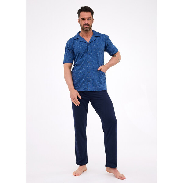 Cornette 318/57 cr/r S-2XL pánske pyžamo bez zipsu 65446635