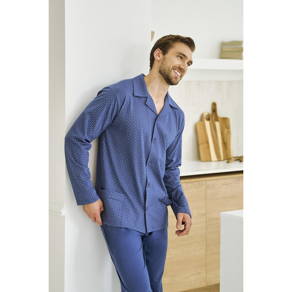 Taro Darek 3485 long/r 5XL-6XL Z25/26 pánske pyžamo bez gombíkov 65447078