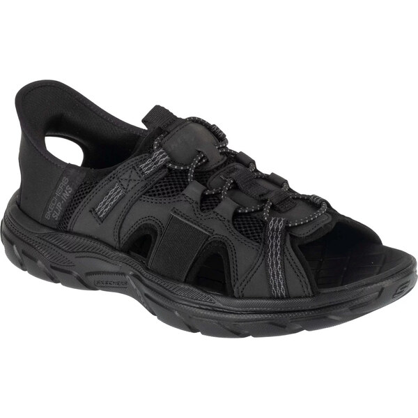 Čierne pánske športové sandále Skechers Slip-Ins: Revolted SS - 64994419