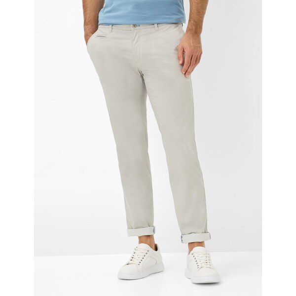 Pánske béžové bavlnené chino nohavice BRAX modern fit 63444004