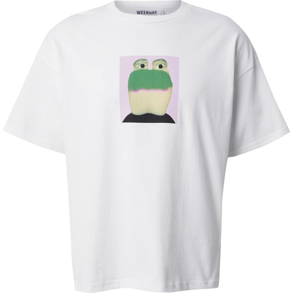 WEEKDAY Tričko Great zelená / pastelovo zelená / ružová / biela 65660767