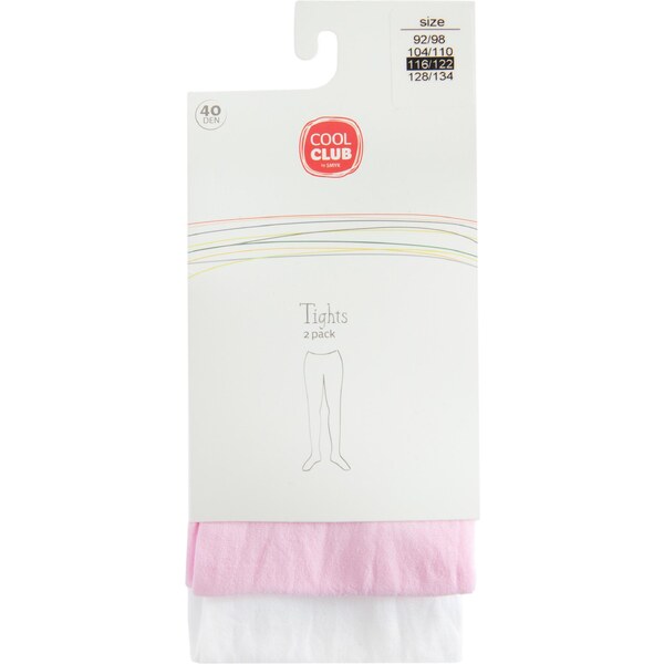 Cool Club Pančuchy ružová / biela 65067990