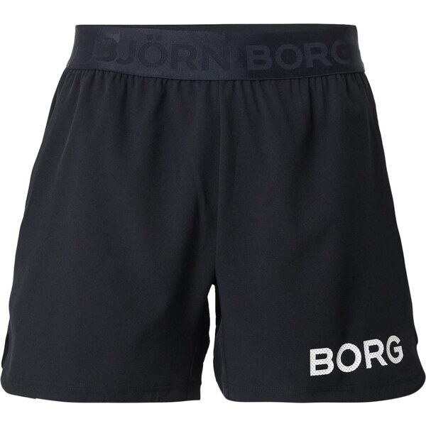 BJÖRN BORG Športové nohavice čierna / biela 64996897