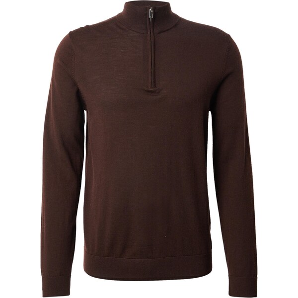 SELECTED Sveter SLHTRAY tmavohnedá 65190088