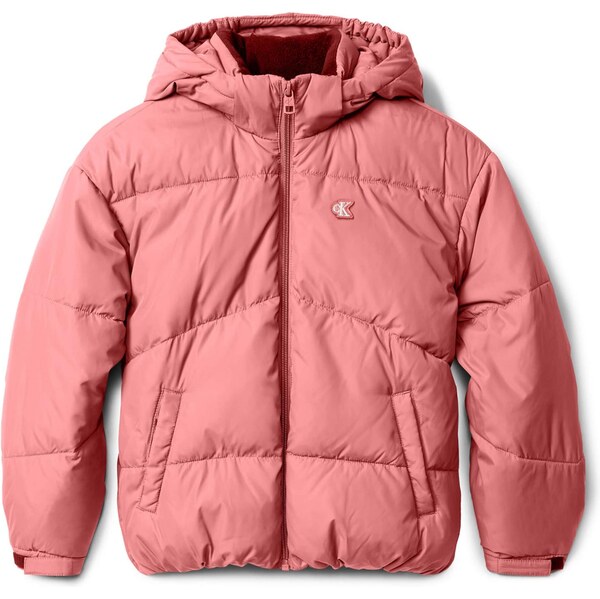 Calvin Klein Jeans Prechodná bunda farba lesného ovocia 65035760