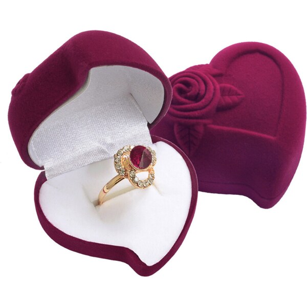 Olivie Darčeková krabička SRDCA s ružou 9080 58492180