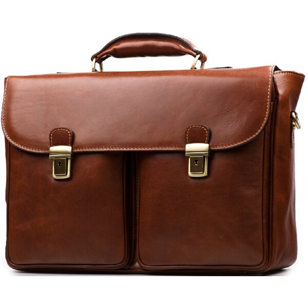 Blaire Pánska kožená aktovka Franky koňakovo hnedá 64988113