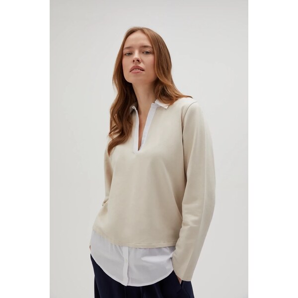 Marisse Womens Sweatshirt Z-Bl-4521 L.Beige 65004378