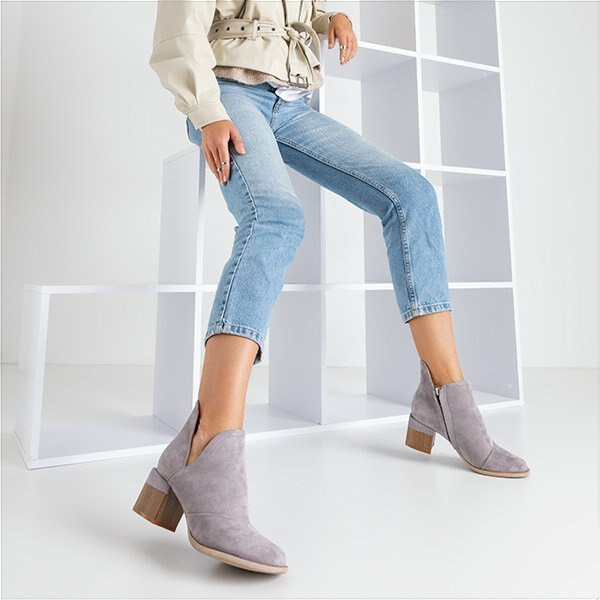Resti Gray womens ankle boots Jeneuer - Footwear 65004827