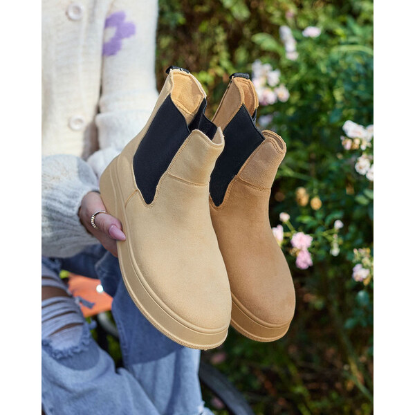 Resti Womens boots ala snow boots in camel color Uteris 65004852