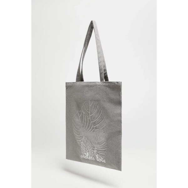 Marisse Gray Printed Shopper Bag 65004592