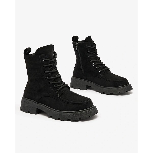 Resti Black womens Oroccar lace-up boots 65004877