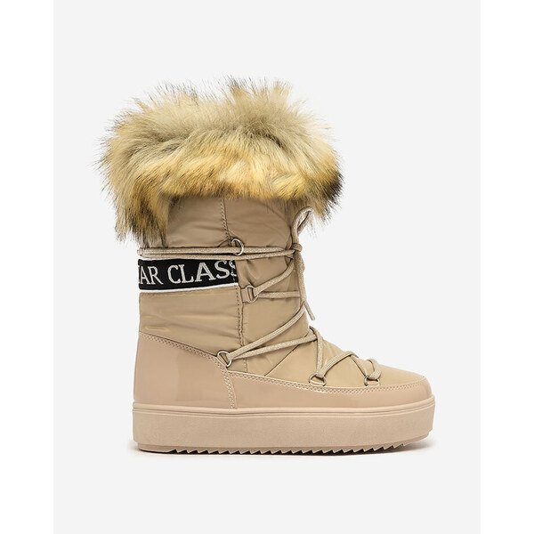 Resti Light brown slip-on boots ala snow boots for women Gomllo 65004902